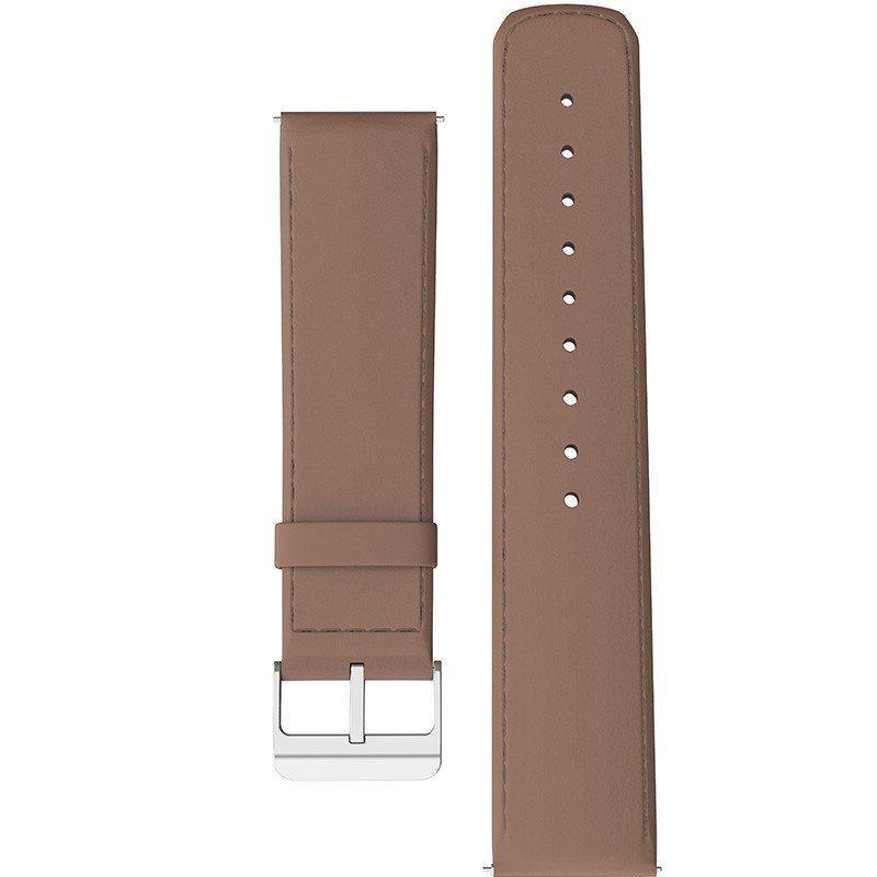 华硕ASUS 智能手表ZenWatch2温暖银(银表盘+驼色皮革表带)