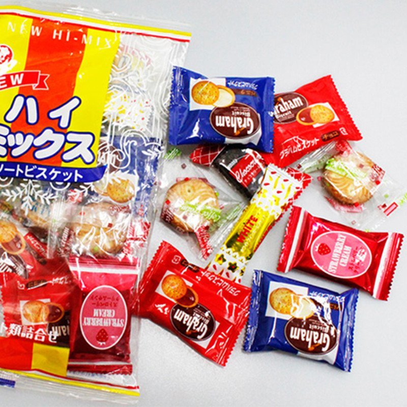宝制果 日本原装进口饼干 新混合夹心饼干230g 休闲零食