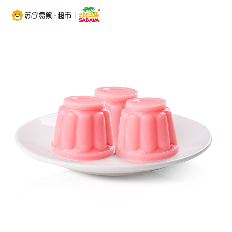 Sabava沙巴哇椰果布丁草莓味(3个)360g