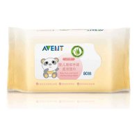 婴儿唇部手部柔润湿巾 80抽 SCF985/12