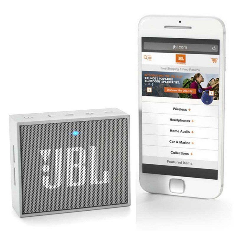 JBL GO 音乐金砖迷你便携蓝牙音箱4.1HIFI户外 通话无线音响 灰色图片