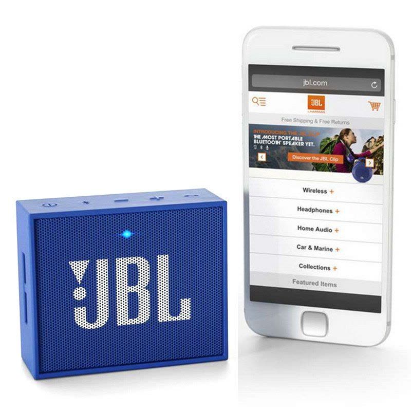 JBL GO 音乐金砖迷你便携蓝牙音箱4.1HIFI户外 通话无线音响 蓝色图片