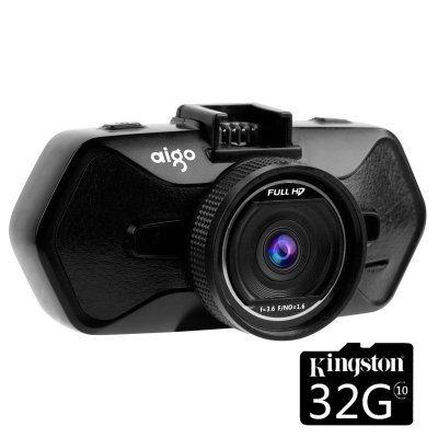 爱国者(aigo)D66行车记录仪 高清夜视1296P大广角安霸A7芯片 停车监控 标配+32GTF卡
