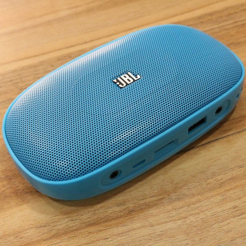 JBL SD-18蓝 无线便携式蓝牙音箱插卡音响 户外便携式MP3播放器扬声器迷你低音炮 FM收音机 免提通话 有屏图片