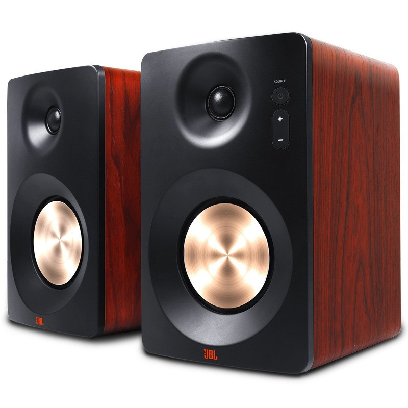 JBL CM202 HIFI2.0 台式高保真有源音箱 HIFI多媒体2.0书架蓝牙音箱音响 多媒体蓝牙音箱 电脑电视