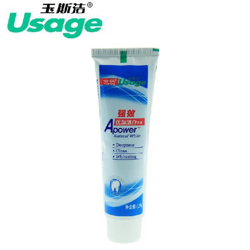玉斯洁Apower强效优加洁白牙膏120G