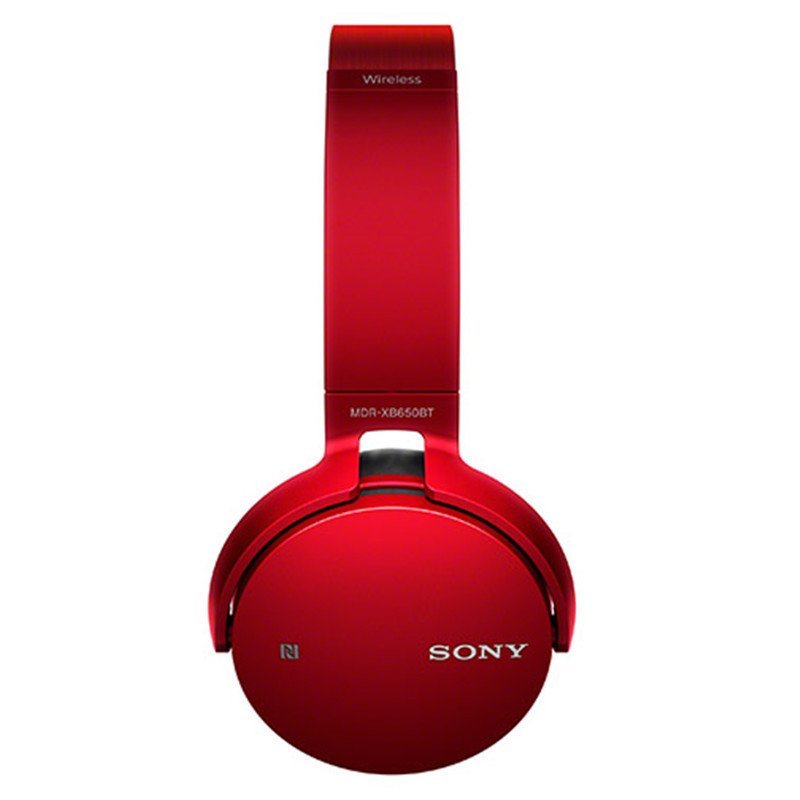 索尼(SONY)重低音无线立体声耳机MDR-XB650BT(红色) 头戴式旋转轴设计 NFC 蓝牙耳机