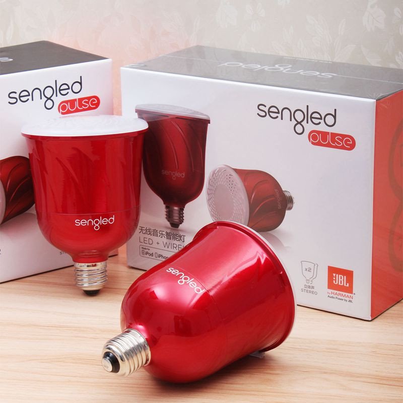 Sengled 生迪 Pulse 无线音乐智能灯 内置JBL音响 糖果红
