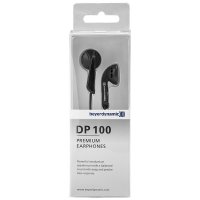 拜雅/拜亚动力(beyerdynamic) DP100 HIFI入门级平头塞 非入耳式耳机 黑色