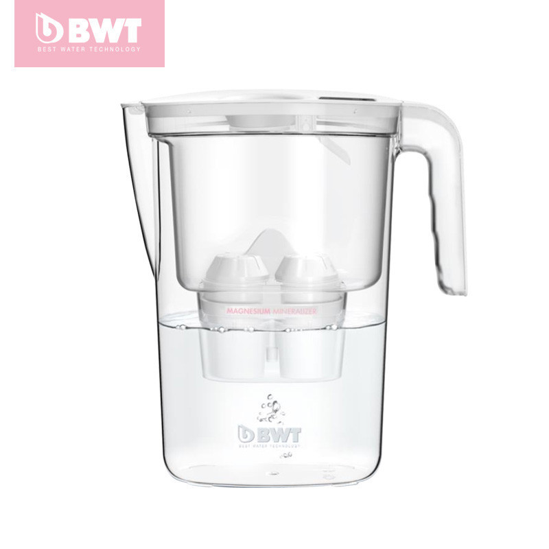 德国BWT净水壶滤水壶净水器饮水机家用直饮2.6升一壶一心 白色