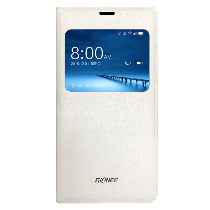 GIONEE金立 M5 Plus 原装皮套 金色