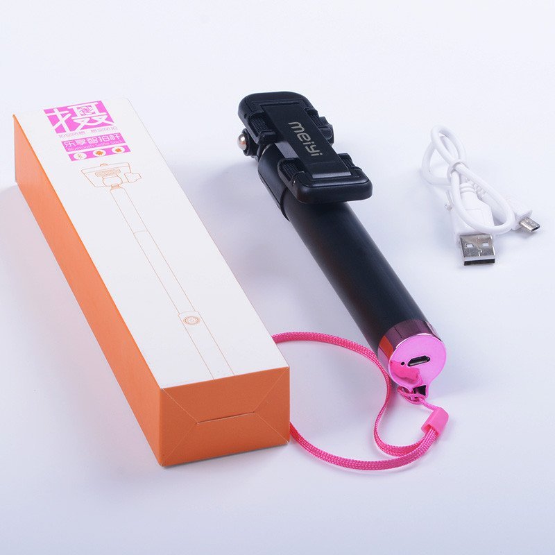 美逸(MEIYI) MY-S5 粉色 蓝牙 270度自由旋转 自拍杆/自拍神器