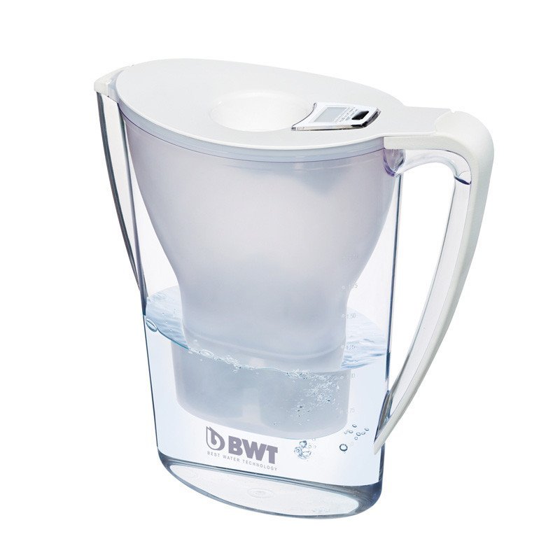 德国原装进口BWT家用直饮净水壶滤水壶净水器2.7升一壶两芯 白色