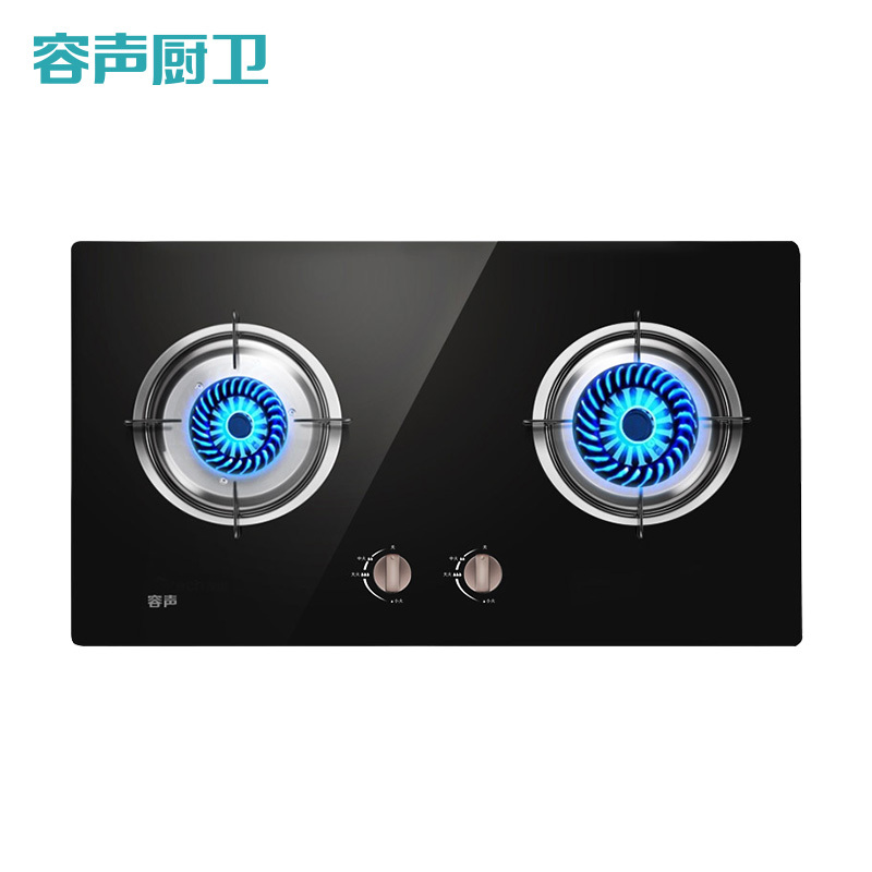 Ronshen/容声燃气灶嵌入式双灶台式灶具 JZT-Q35-RQ01B玻璃(天然气)