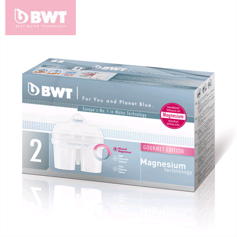 德国BWT净水壶滤水壶净水器家用直饮专用滤芯两只装