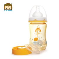 优优马骝（yoyomonkey） PPSU防胀气宽口奶瓶180ML，MS2065