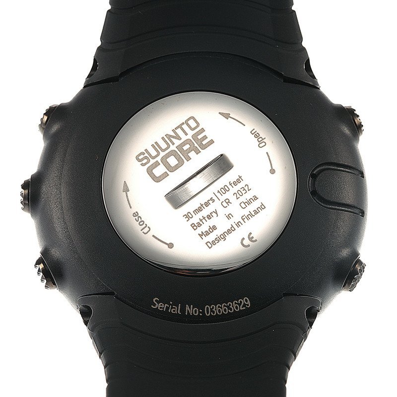 颂拓(SUUNTO)手表 户外运动核心全黑男表SS014279010