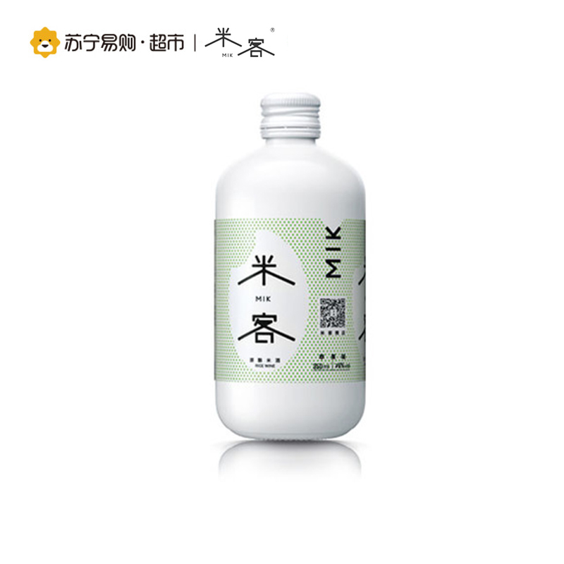 [苏宁超市]MIK米客原酿米酒 苹果味 350ml*6瓶 整箱装