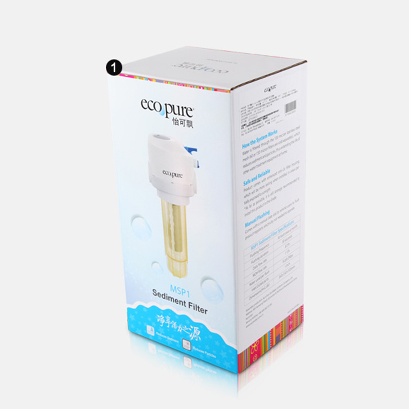 ECOWATER/美国怡口怡可飘MSP1不锈钢前置过滤器家用反冲洗自来水全屋净水器