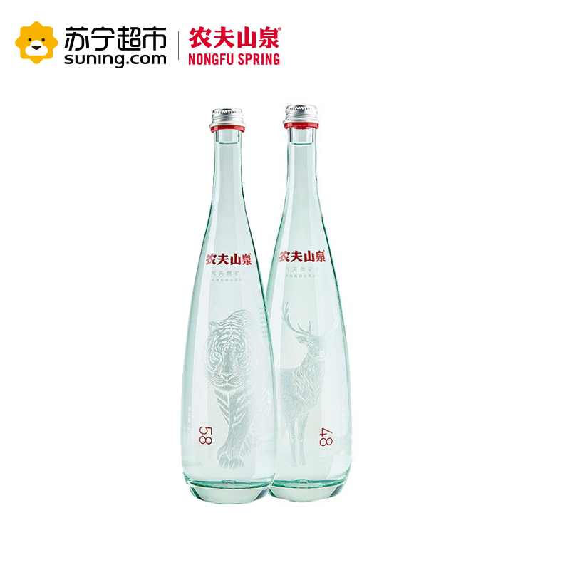 农夫山泉 充气天然矿泉水750ml*12瓶 整箱