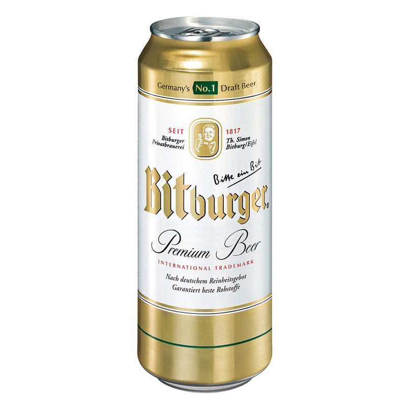 德国原装进口啤酒 碧特博格(Bitburger)皮尔森啤酒500ml*24听 整箱装