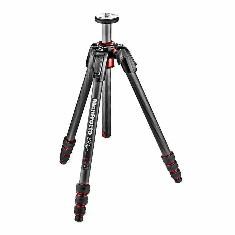 曼富图(MANFROTTO) MK190GOC4TB-3W 旋钮式碳纤维三脚架套装