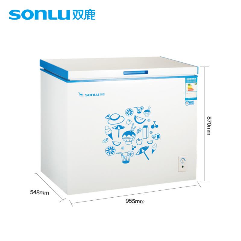 双鹿(SONLU) BC/BD-228白色 228升 家用 商用 医用 卧式 单温 冰柜 实惠小冷柜 冰柜图片