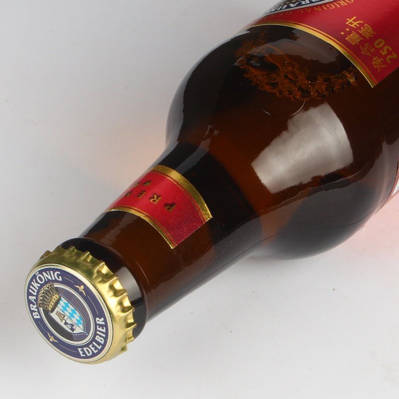 【苏宁易购超市】德国原装进口啤酒布朗克（BRAUKONIG）拉格黄啤酒250ml*24瓶整箱装