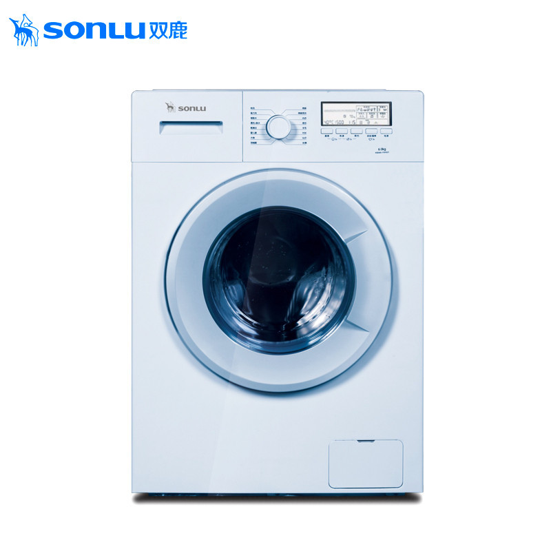 双鹿(SONLU) XQG60-6012AES 6公斤洗衣机 1000转高速脱水 5键+旋钮 可中途添衣 家用