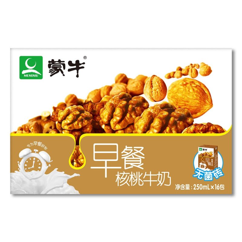 [苏宁易购超市]蒙牛早餐奶核桃味愤怒的小鸟限量版250ml×16盒