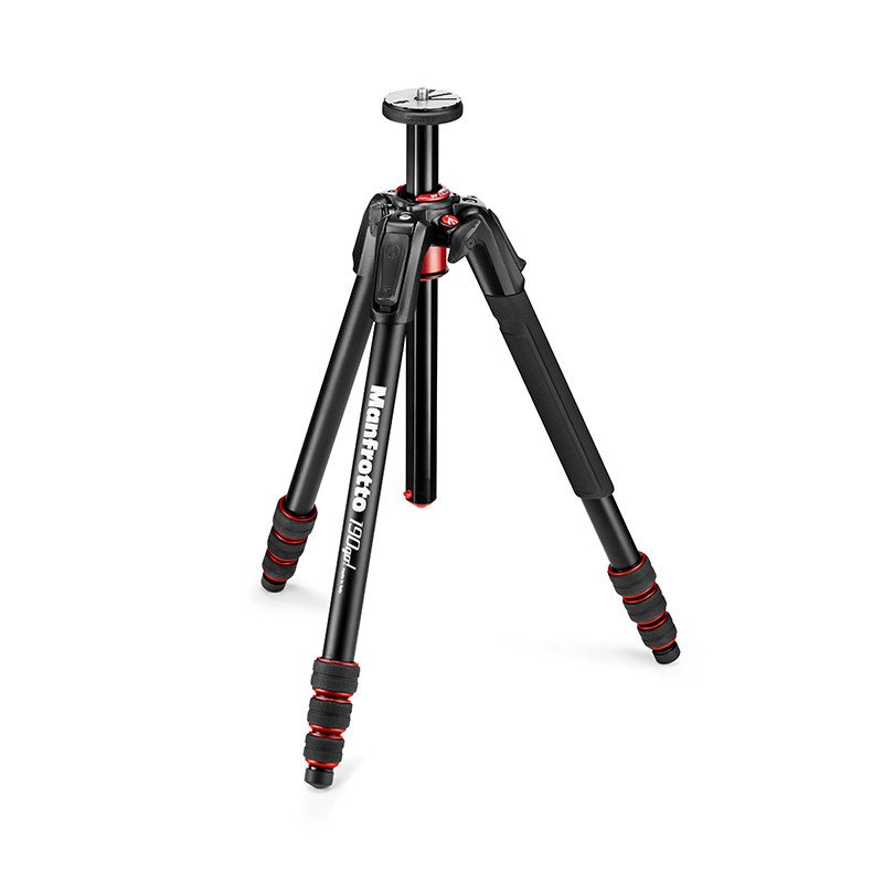 曼富图(MANFROTTO) MK190GOA4TB-BH 旋钮式铝合金三脚架云台套装