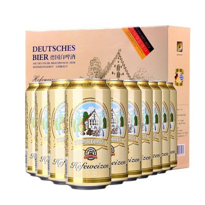 [苏宁易购超市]德国凯撒托姆白啤酒礼盒装500ml*10