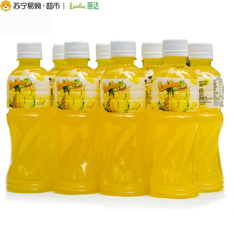 泰国进口 leadea丽达椰果菠萝汁 320ml*8