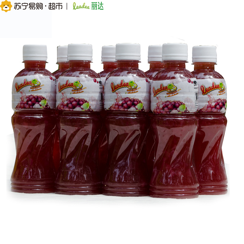 泰国进口 leadea丽达椰果葡萄汁 320ml*8