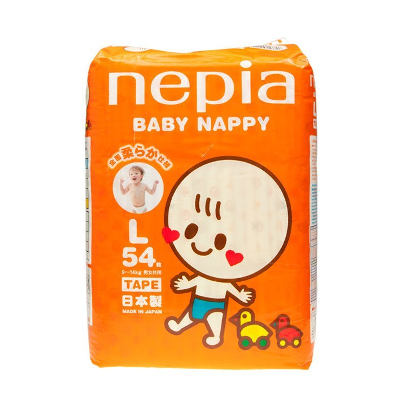 日本原装进口妮飘婴儿纸尿裤L 54PCS