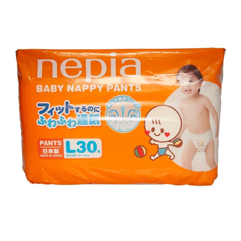 日本原装进口妮飘婴儿纸尿裤 L 30PCS