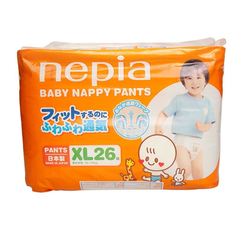 日本原装进口妮飘婴儿纸尿裤 XL 26PCS