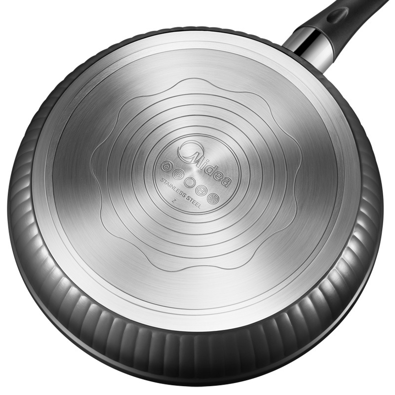 美的(Midea)煎锅 JL26X1 高级质铝合金系列 牛排煎锅加厚不粘平底锅无油烟深煎锅平底锅 煎饼锅 不粘锅