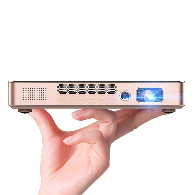 神画(PIQS)美玫M1 微型投影仪 家用办公 支持1080P高清 无线wifi自动调焦投影电视 香槟金