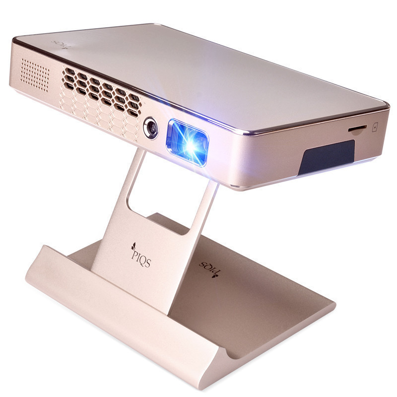 神画(PIQS)美玫M1 微型投影仪 家用办公 支持1080P高清 无线wifi自动调焦投影电视 香槟金