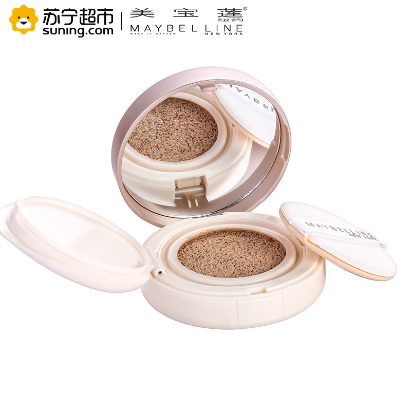 美宝莲(Maybelline) 巨遮瑕空气轻垫霜升级版 02自然色 14g