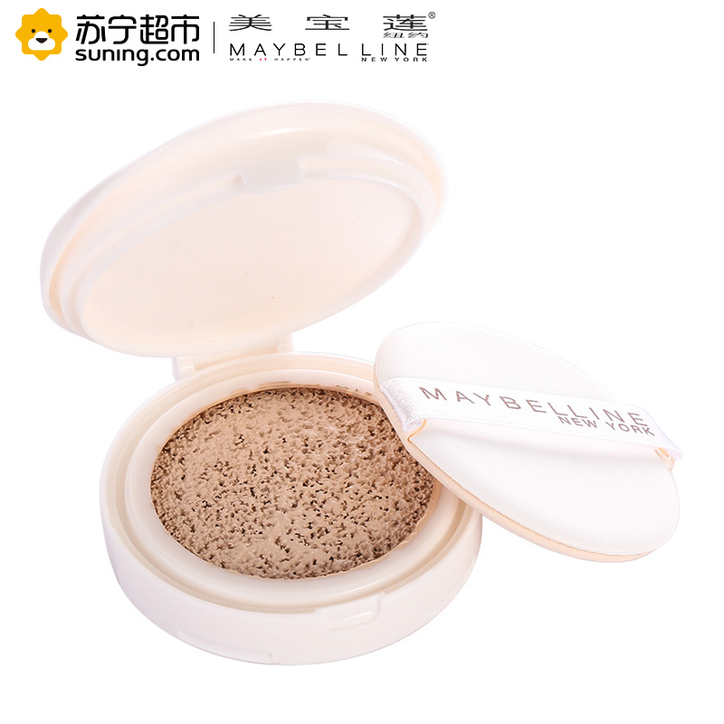 美宝莲(Maybelline) 巨遮瑕空气轻垫霜升级版 02自然色 替换装 14g