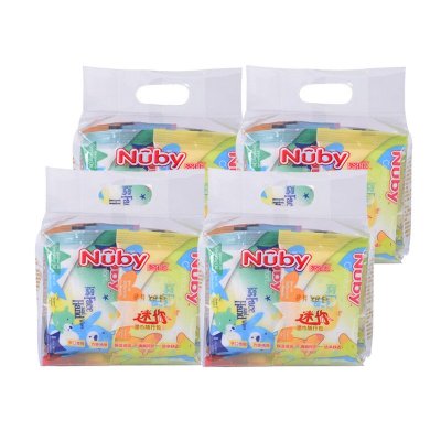 nuby/努比 婴儿湿巾新生儿手口柔湿巾迷你8抽8包入*4组32包256片