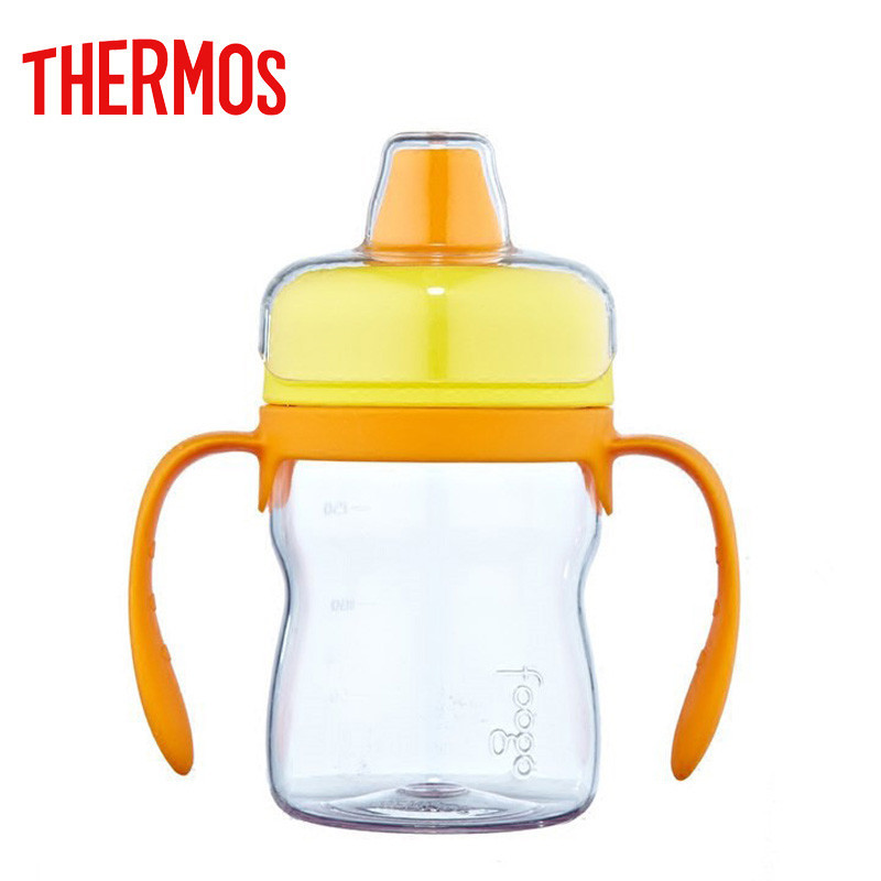 膳魔師(THERMOS) Foogo TRITAN鸭嘴杯吸管杯水杯235ML BP5003 OR 适用于5个月以上宝宝