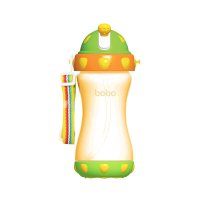 bobo乐儿宝缤纷吸管水壶380毫升橙色(ILB102-O)