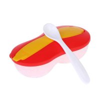 bobo乐儿宝盖顶盖研磨喂食碗红色(BD305B-R)