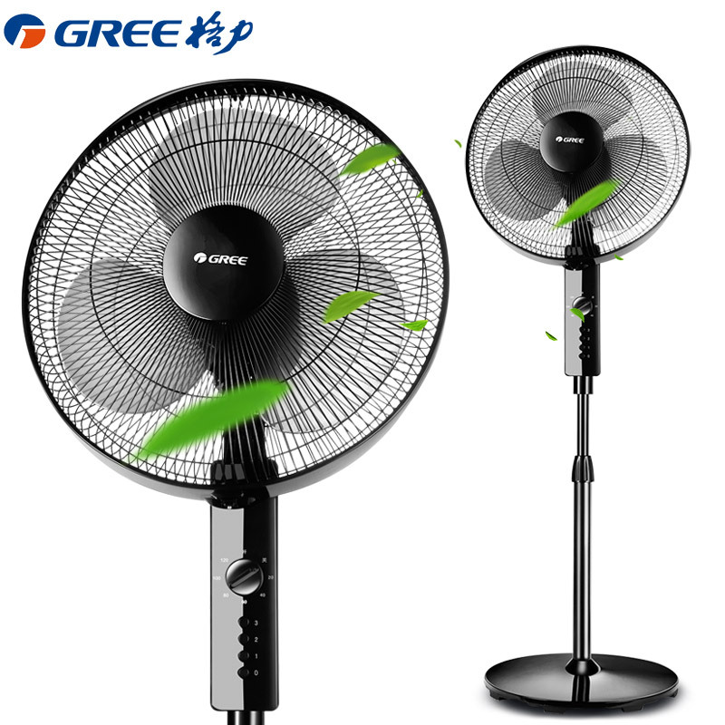 格力(GREE)落地扇FD-4012-WG三页机械风扇 家用节能静音 定时摇头风扇