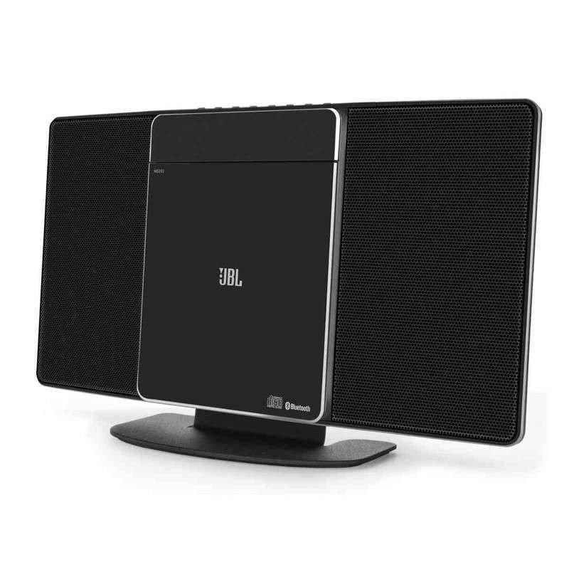 JBL MS202 BK 音响 音箱 迷你音响 CD机 蓝牙音响 收音机 台式音响 桌面音响 闹钟 USB黑色