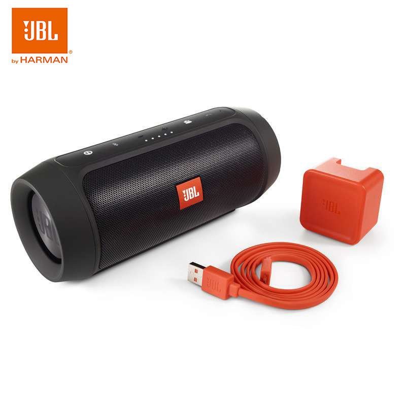 JBL Charge2+ II+音乐冲击波 charge2升级版 无线迷你蓝牙防溅水音箱 蓝牙音箱 便携音箱-黑色
