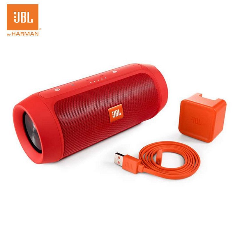 JBL Charge2+ II+音乐冲击波 charge2升级版 无线迷你蓝牙防溅水音箱 蓝牙音箱 便携音箱-红色